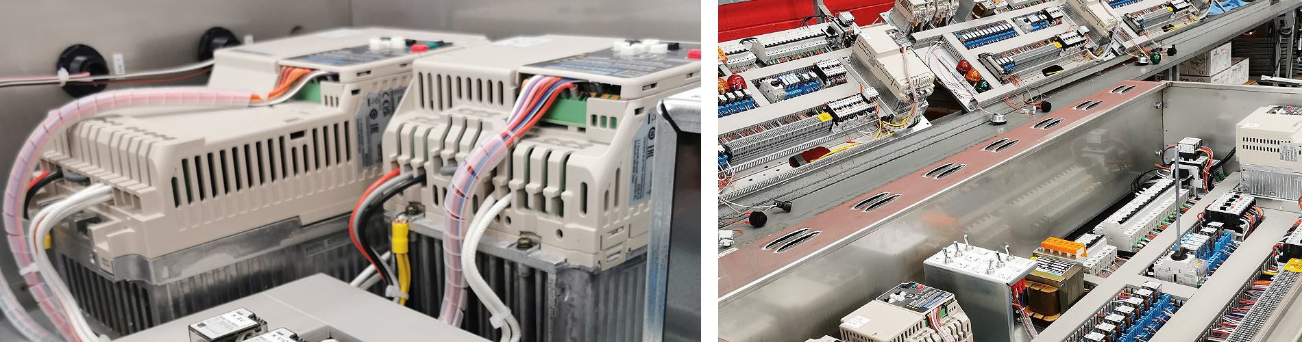 Fornitura, assemblaggio e cablaggio quadri elettrici, pezzi unici o in serie, ricambistica per apparecchiature elettriche gru edili.